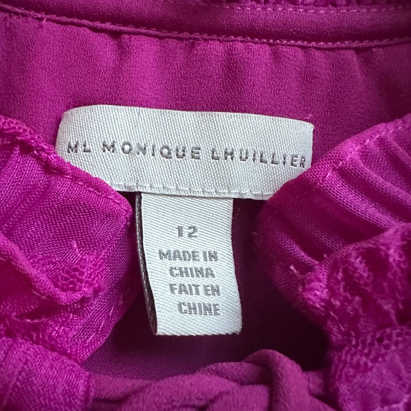 Monique Lhuillier Fuchsia Kids Dress - Picture 2 of 9